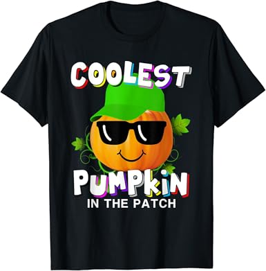 Amazon.com: Halloween Coolest Pumpkin In The Patch Costume T-Shirt